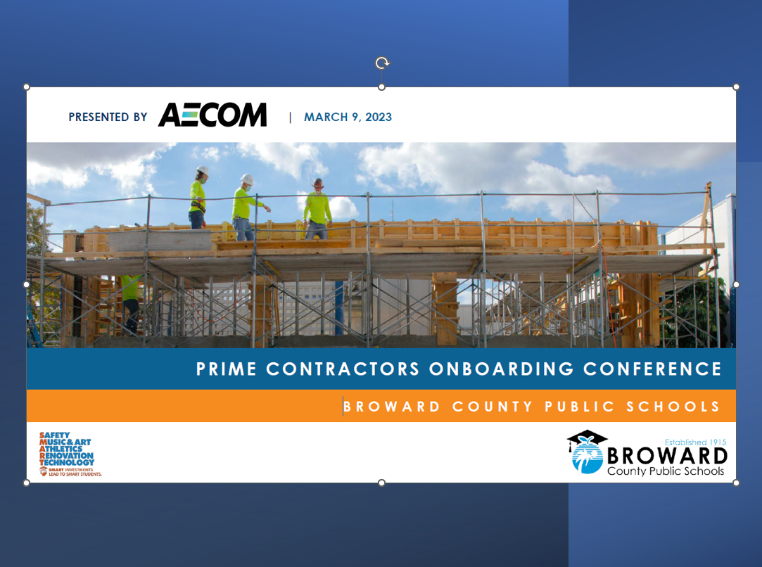 Prime contractors onboarding conference